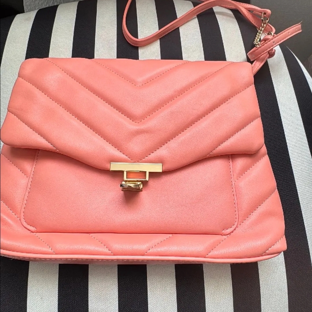 Coral Quilted Women's Bag